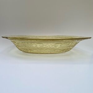 Federal Glass 1930s Depression Glass Madrid Amber Oval Serving Dish, beautiful